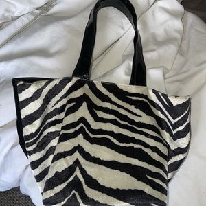 zebra print bag